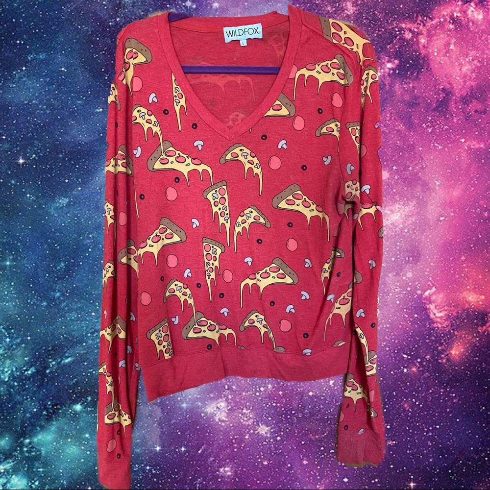 Wildfox Pizza Sweatshirt
